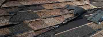 Photo of damages shingles