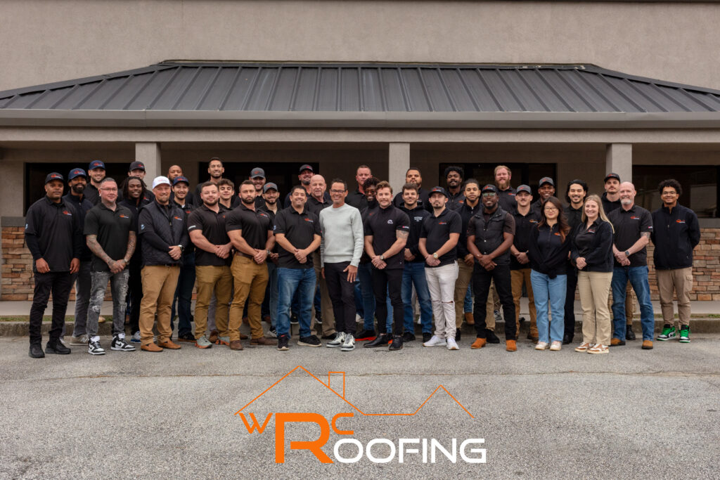 Image of a team of roofers