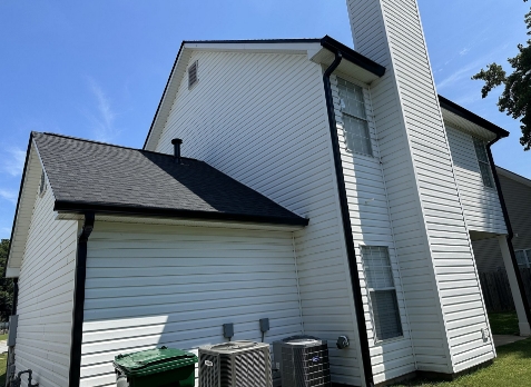 Image of a gutter installation on a house in Carrollton