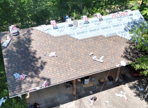 Photo of an Carrollton home after a roof replacement