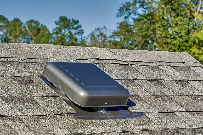 Photo of roof ventilation on a roof
