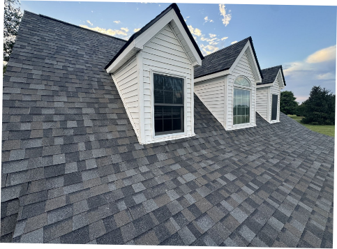 Image of a house with newly installed shingled roofing in Belle Meade.